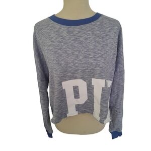 Pink Victoria's secret  crop top sweatshirt cotton blesize large